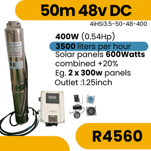 50m 48V DC Solar Borehole Pump