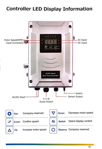 80m 144V AC/DC Solar Borehole Pump