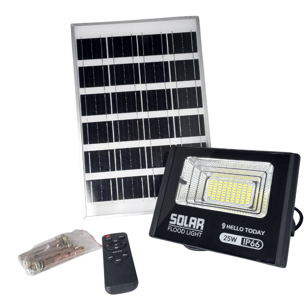 25Watt Solar Floodlight with Remote