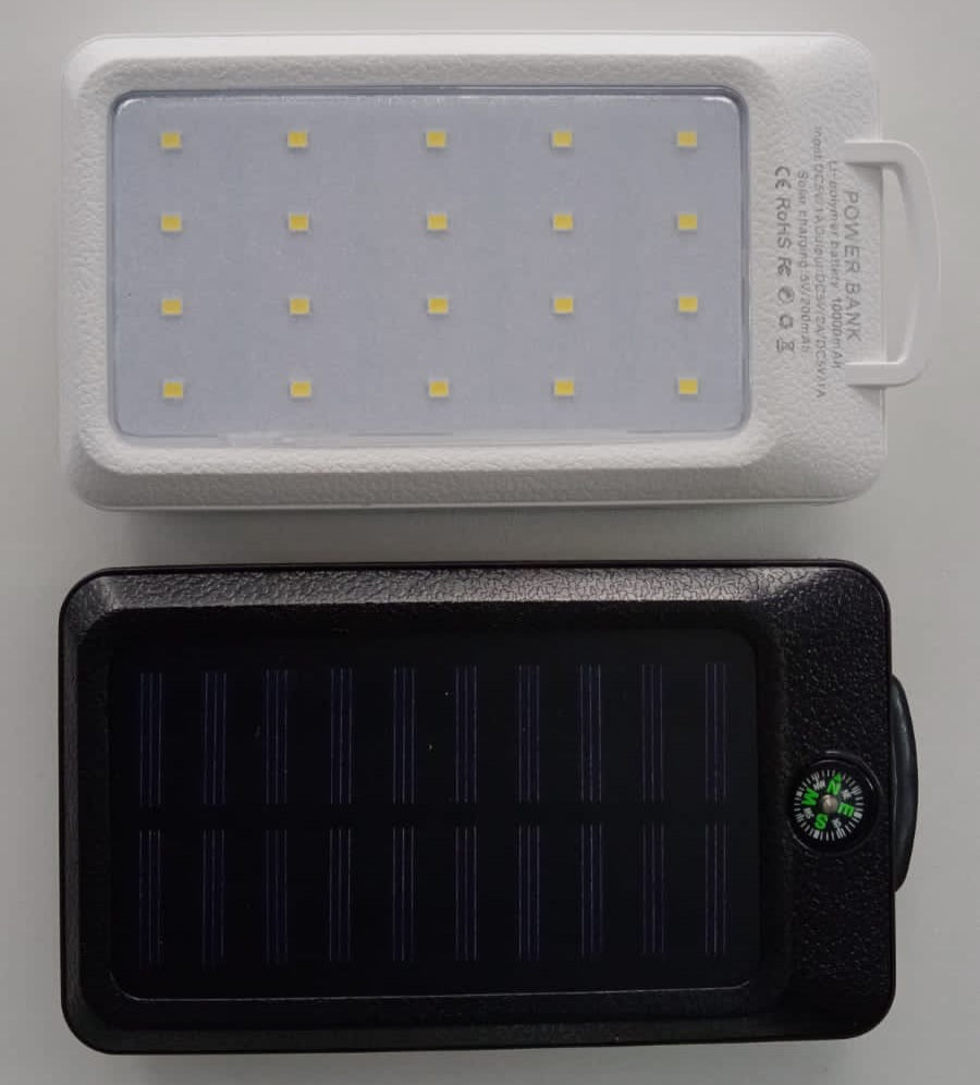 Solar Powerbank with light - 10000mAh